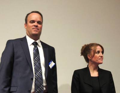 New member Jason Black with sponsor Carmen Sinigiani