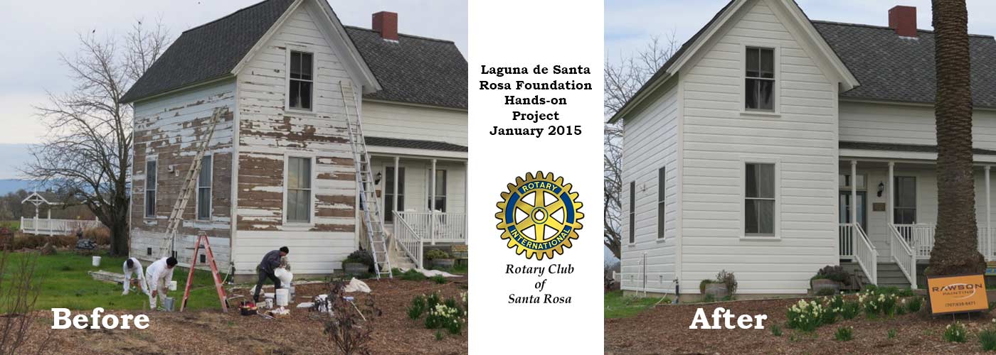 Laguna Foundation Offices Repaired and Repainted By The Rotary Club of Santa Rosa